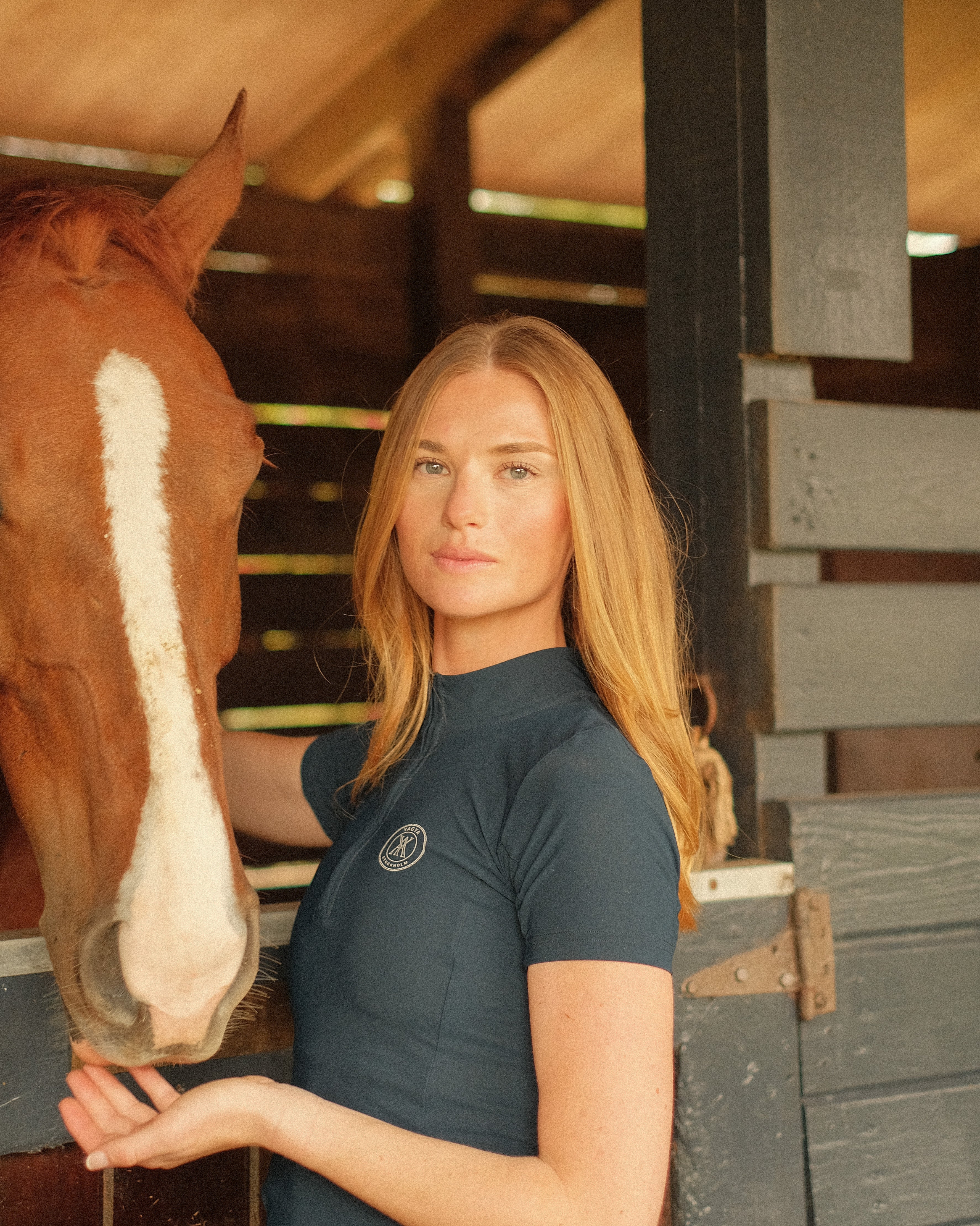 Half Zip Short Sleeve Navy image