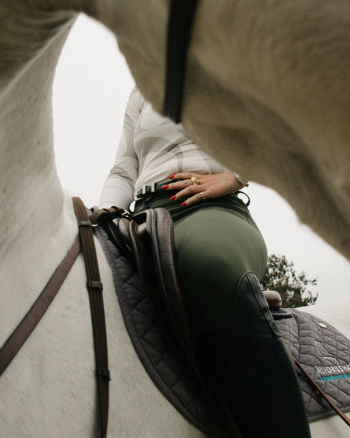 High-Rise Compression Breeches Green thumbnail image