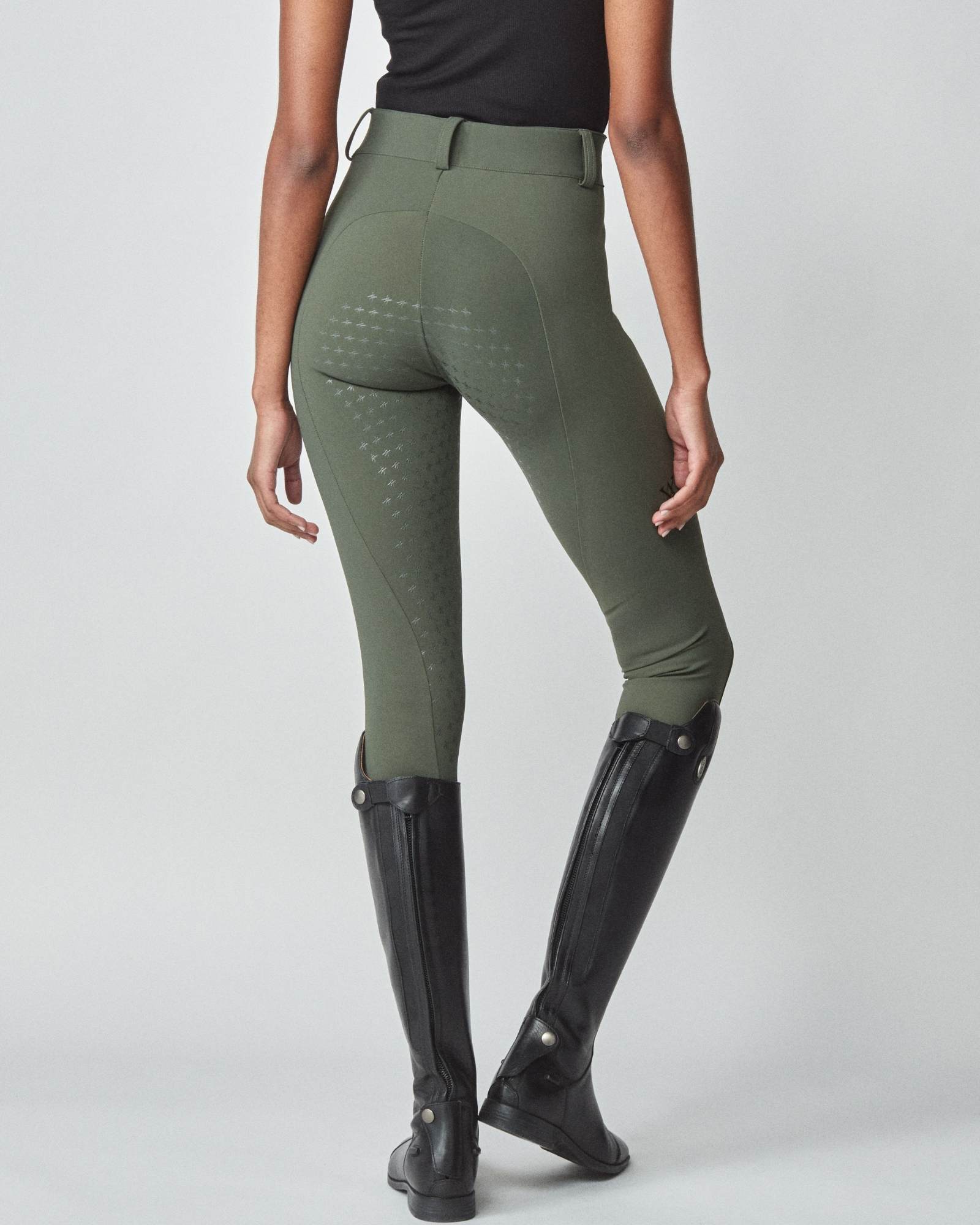 High-Rise Compression Breeches Green image
