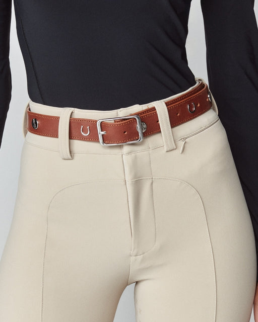 Leather Buckle Belt Brown thumbnail image