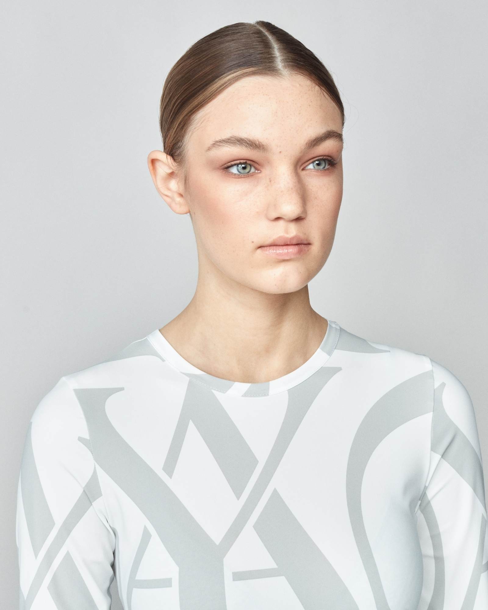 Monogram Long Sleeve Shirt White image