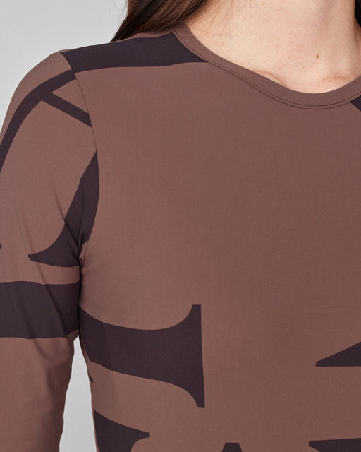 Monogram Long Sleeve Shirt Dark Brown thumbnail image