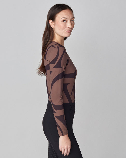 Monogram Long Sleeve Shirt Dark Brown thumbnail image