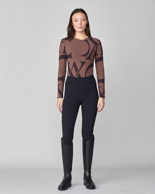 Monogram Long Sleeve Shirt Dark Brown thumbnail image