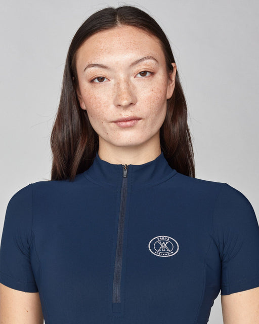 Half Zip Short Sleeve Navy thumbnail image