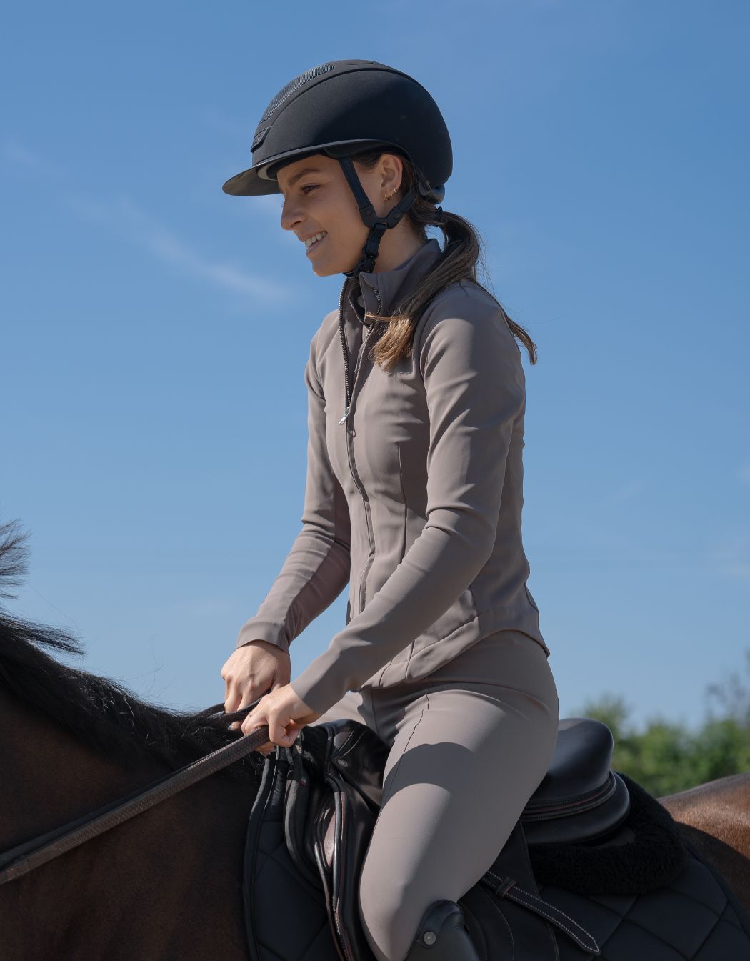 Signature Riding Jacket Taupe image