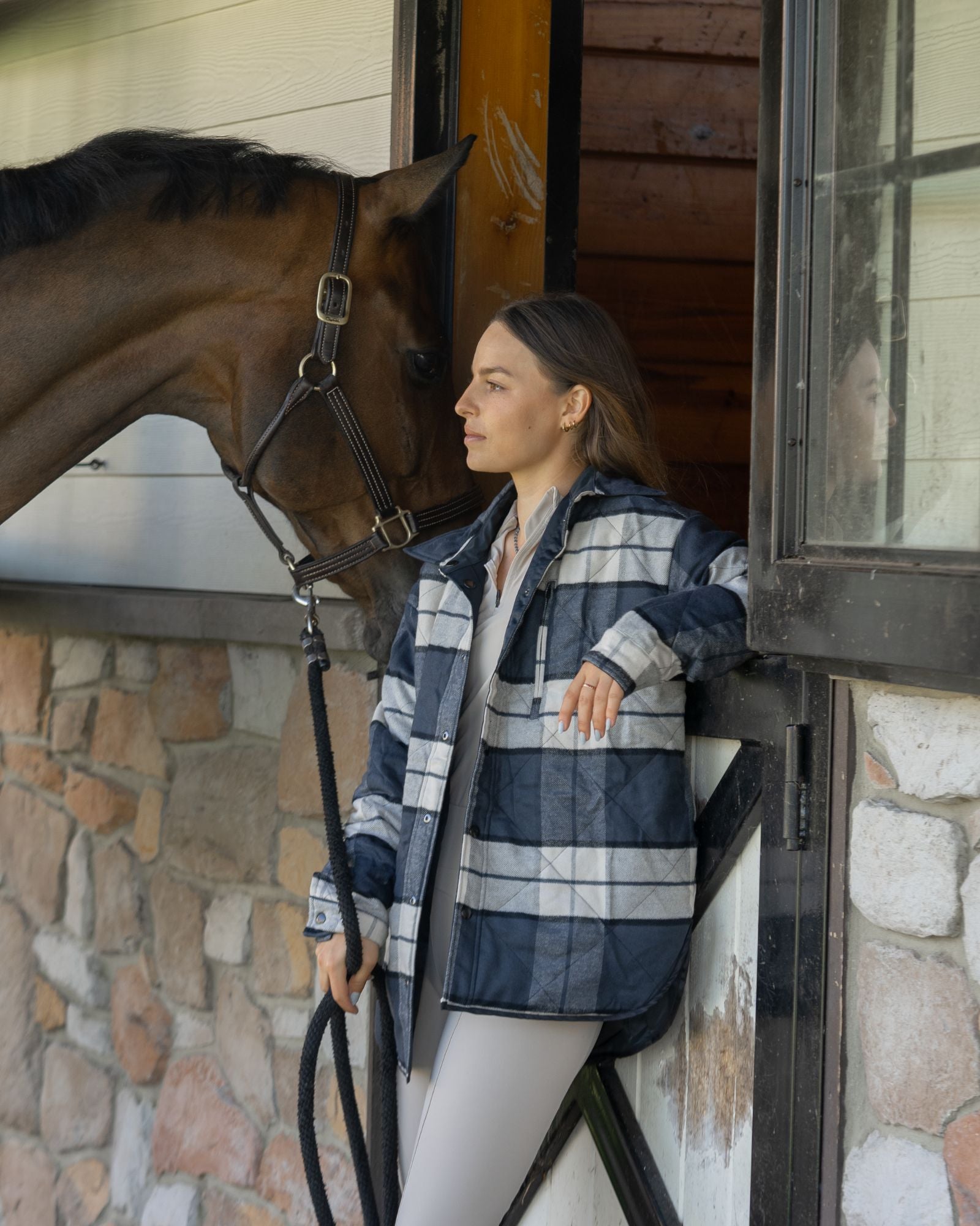 Padded Stable Jacket Black image