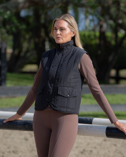 Quilted Riding Vest Black thumbnail image