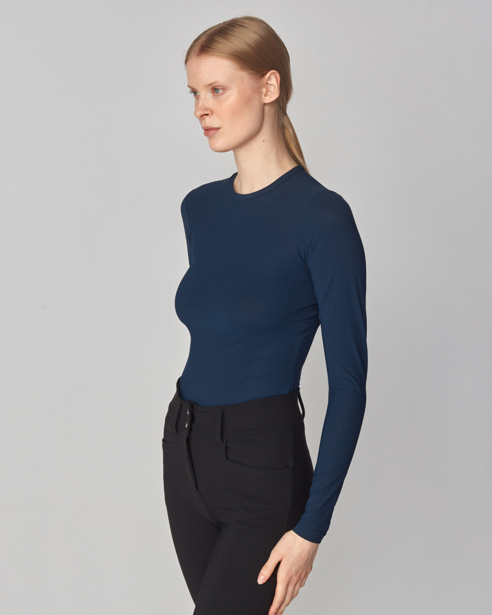 Sculpting Long Sleeve Navy image