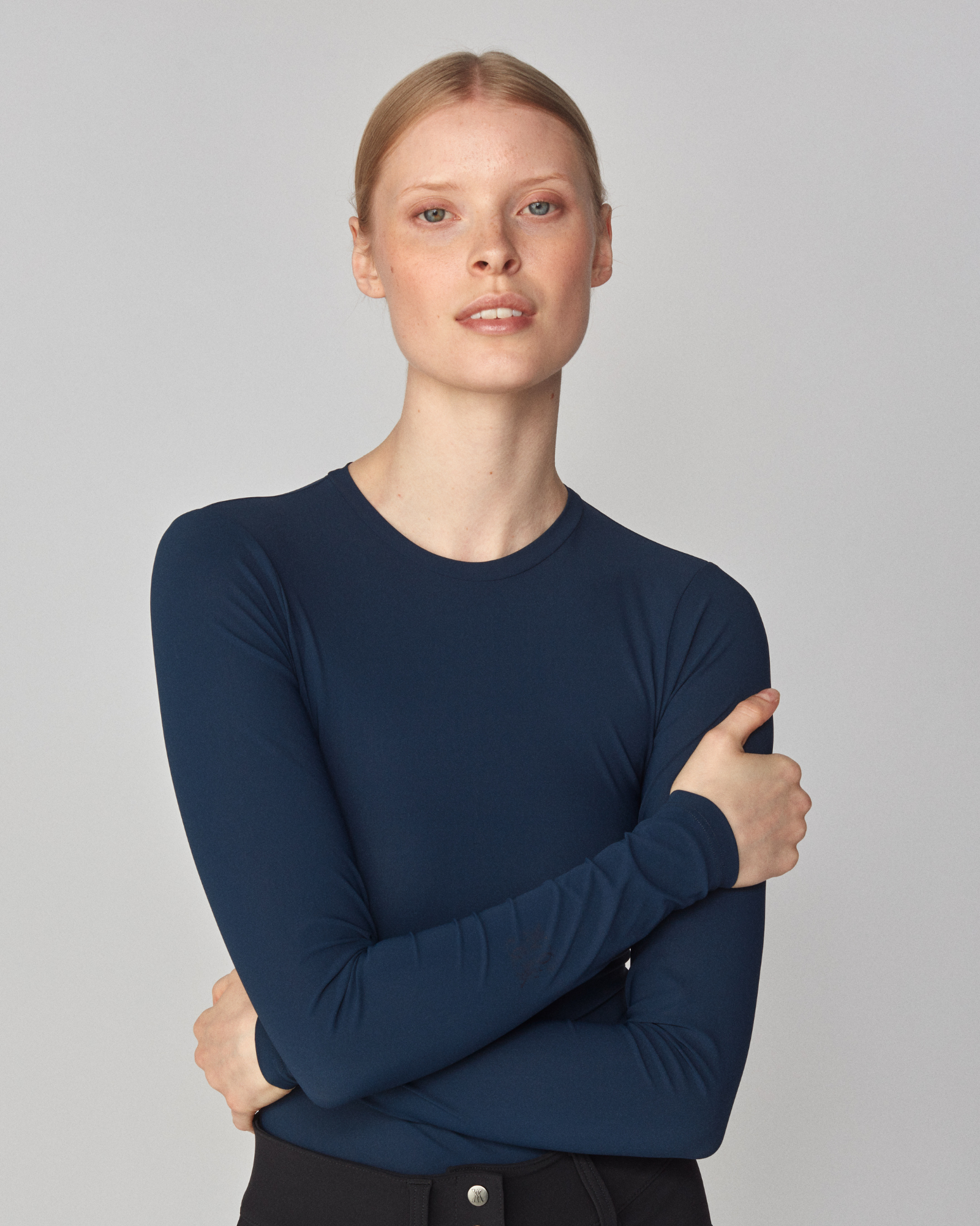 Sculpting Long Sleeve Navy image