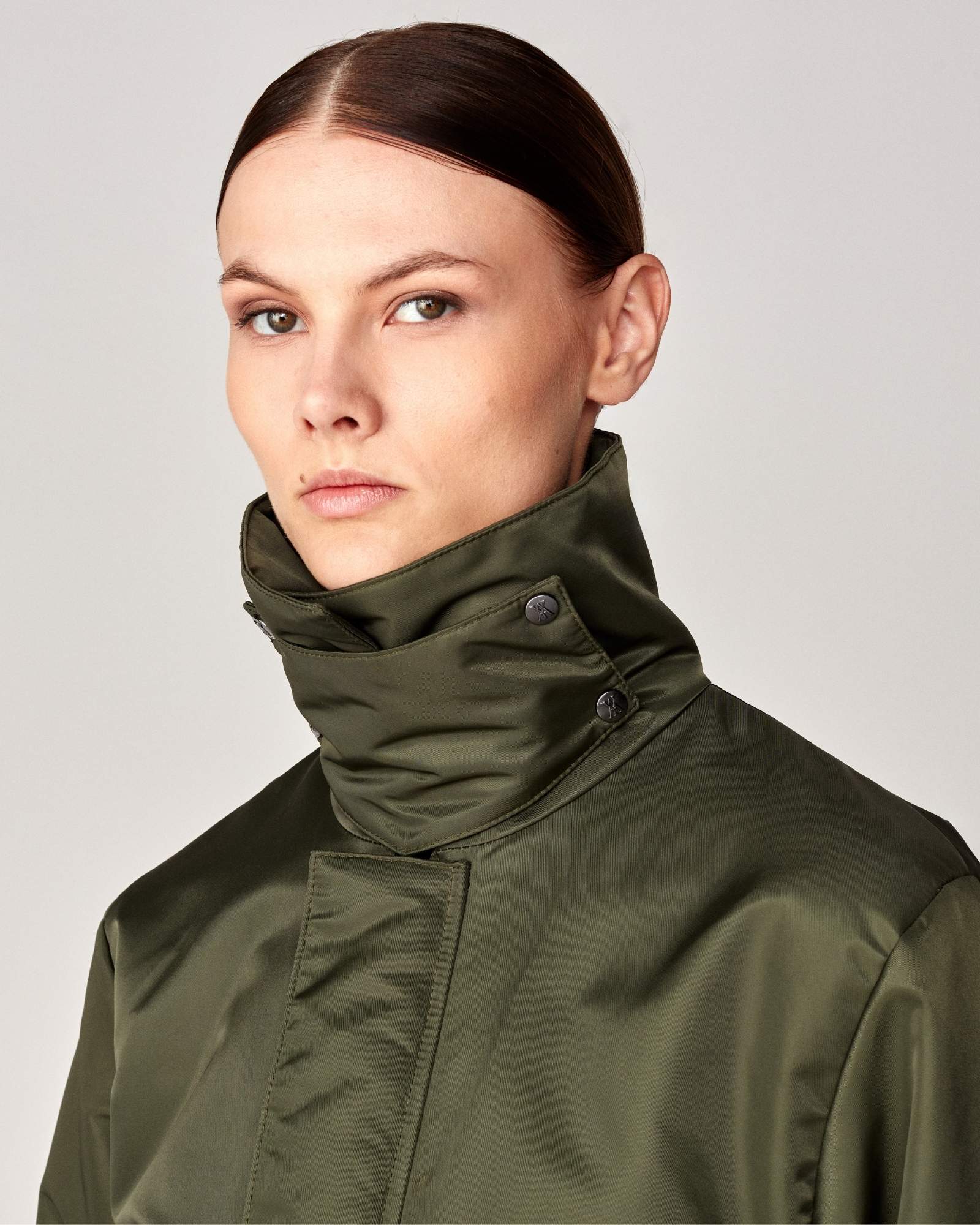 Short Padded Jacket Green image