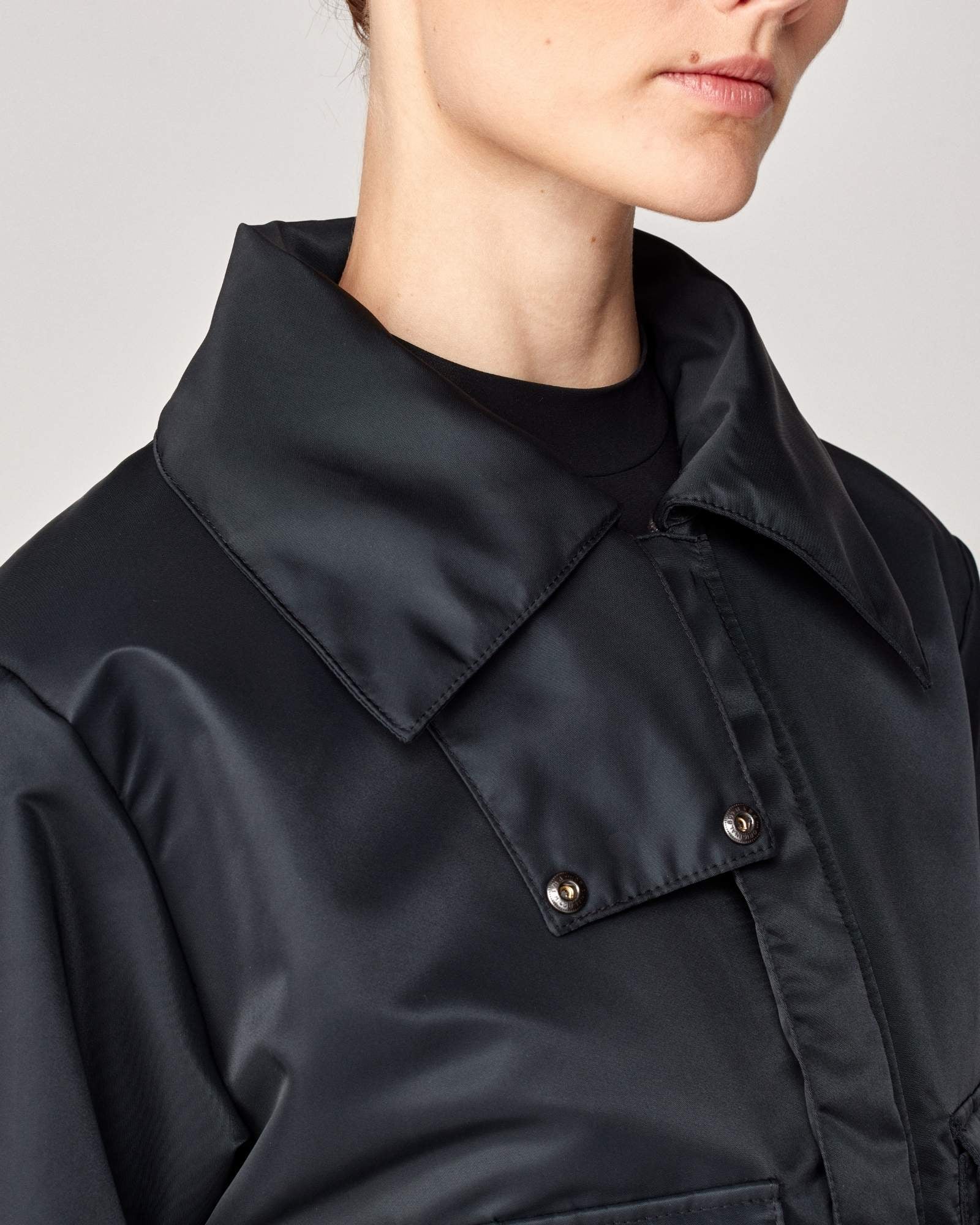 Short Padded Jacket Black | Shop now – Yagya