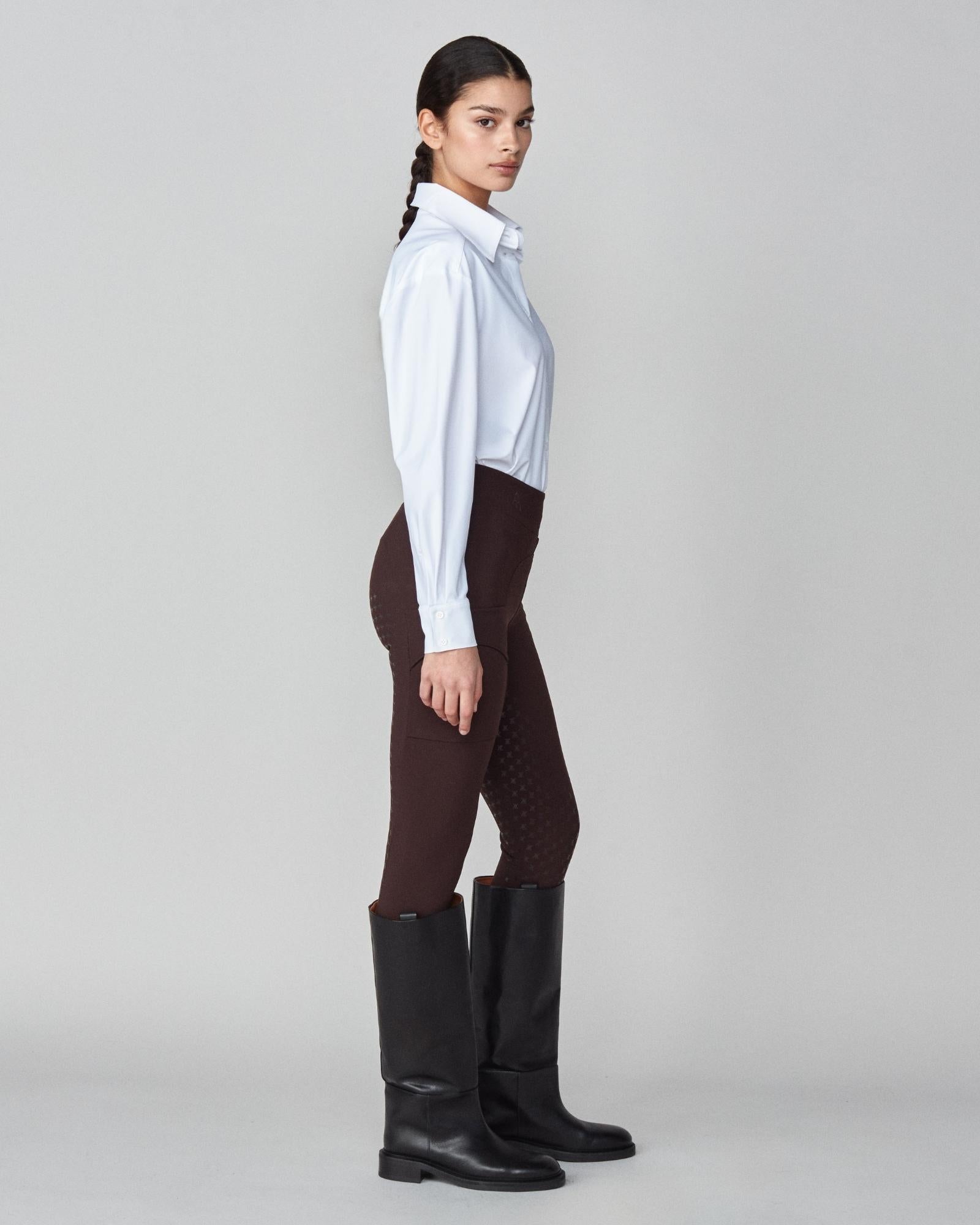 Stretchy Riding Shirt White image