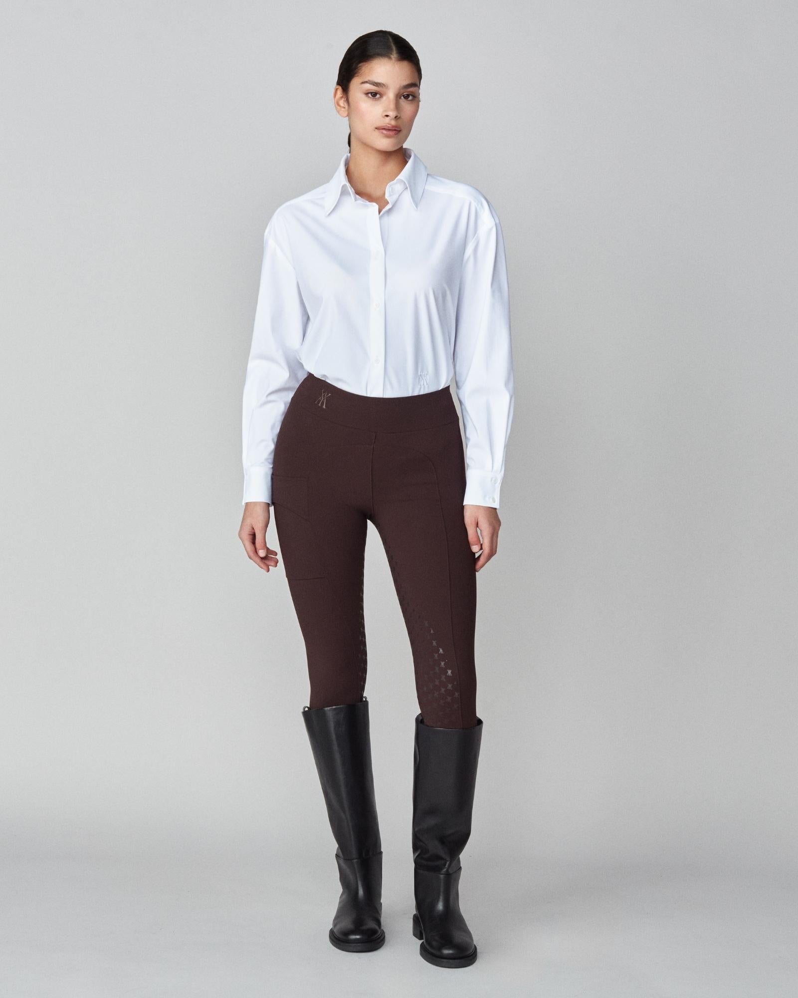 Stretchy Riding Shirt White image