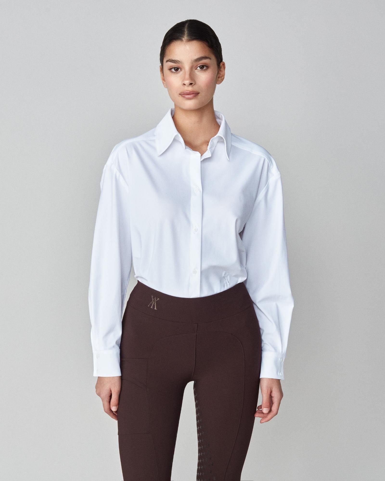 Stretchy Riding Shirt White image