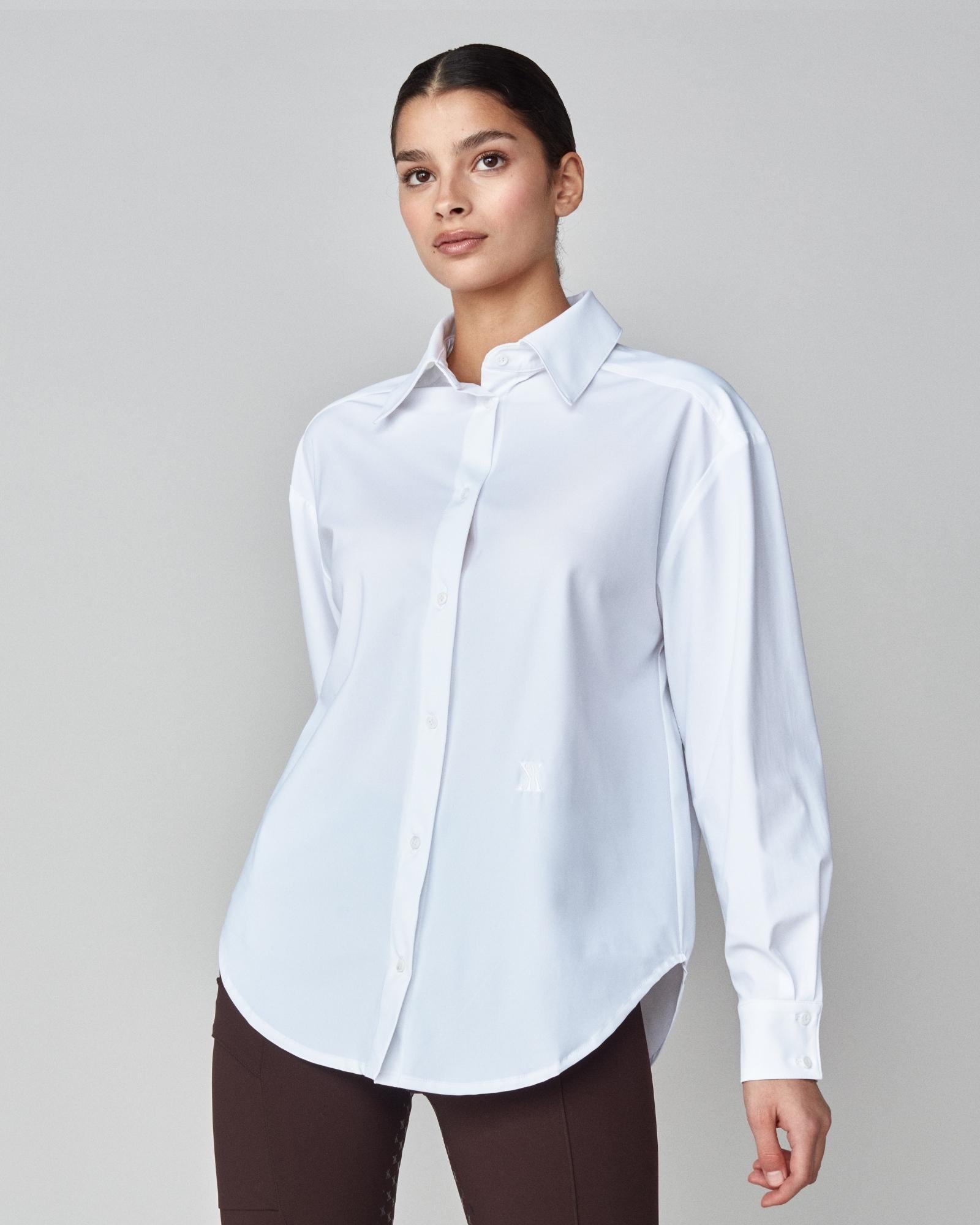 Stretchy Riding Shirt White image