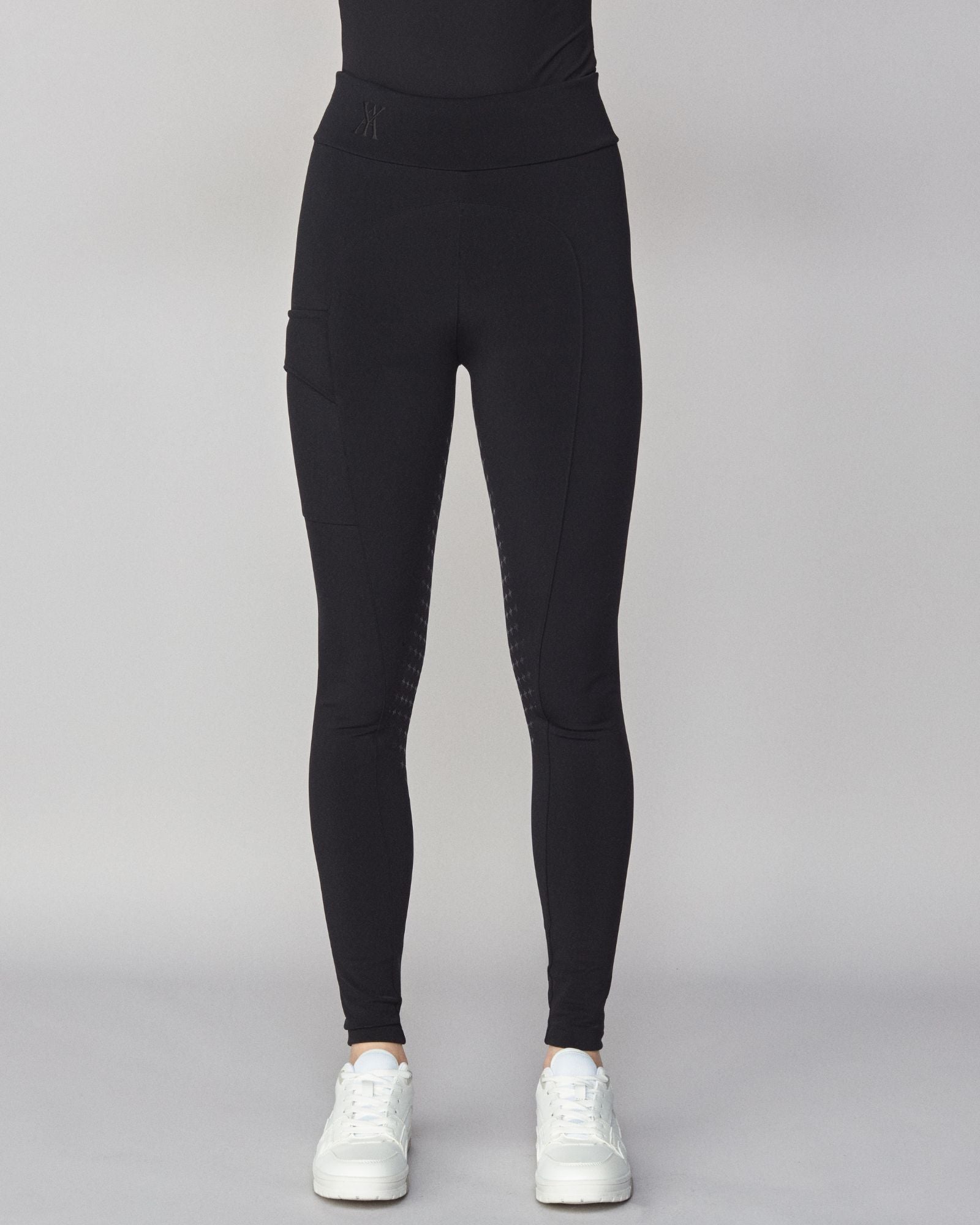 Winter Pull-On Riding Breeches Black image
