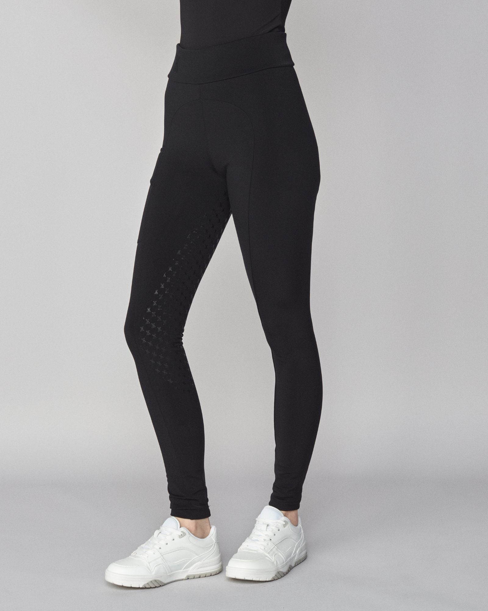 Winter Pull-On Riding Breeches Black image